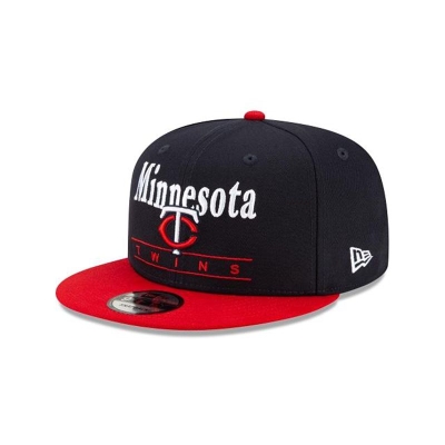 Blue Minnesota Twins Hat - New Era MLB Two Tone Retro 9FIFTY Snapback Caps USA4693078